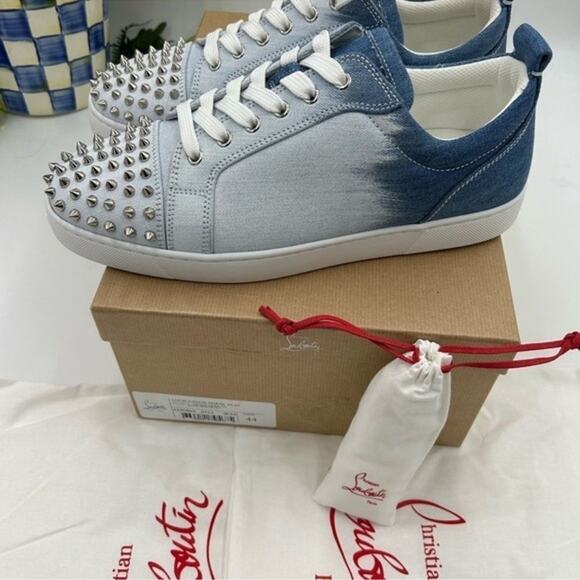 Men's Christian Louboutin, Louis Jr spikes size 44 made in Italy - Picture 7 of 16